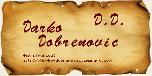 Darko Dobrenović vizit kartica